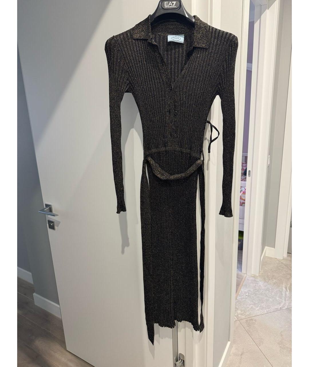 PRADA Черное повседневное платье, фото 5