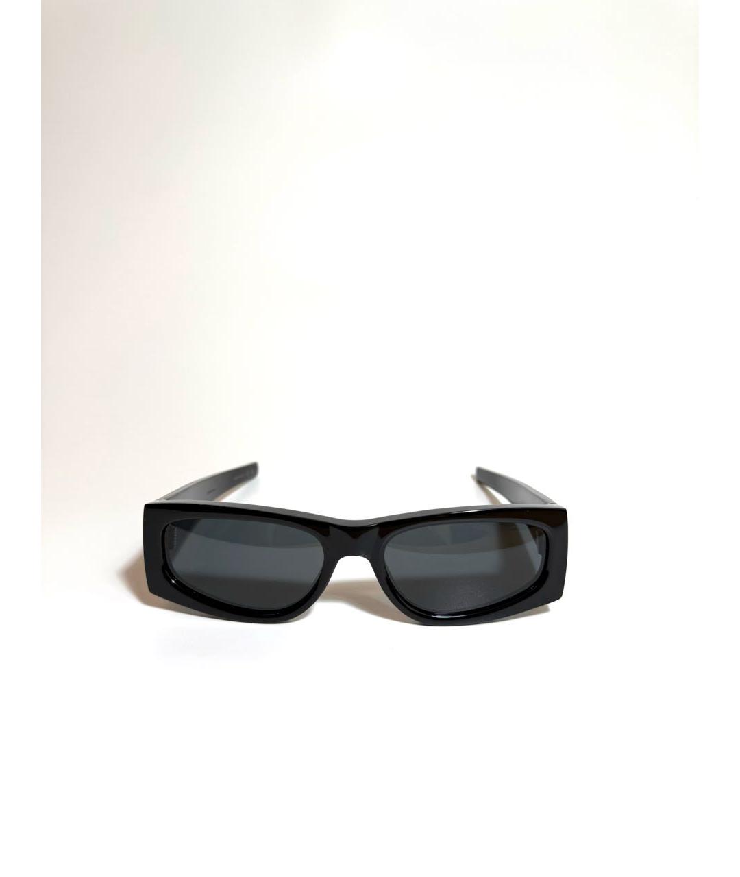 SAINT LAURENT Черные пластиковые солнцезащитные очки, фото 5