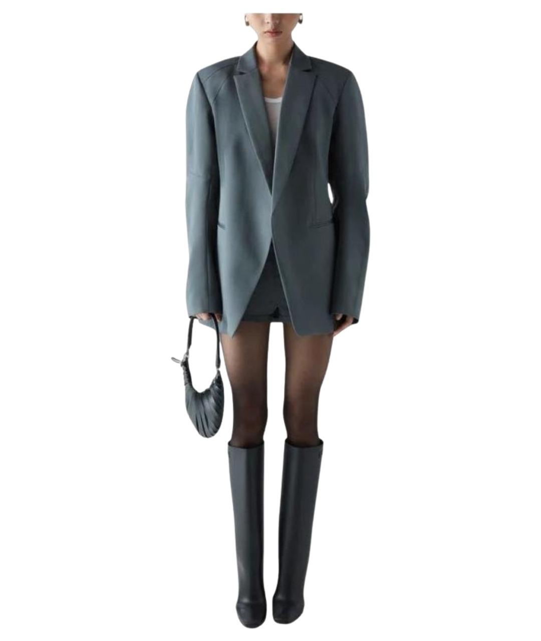 COPERNI Антрацитовый полиэстеровый жакет/пиджак, фото 1