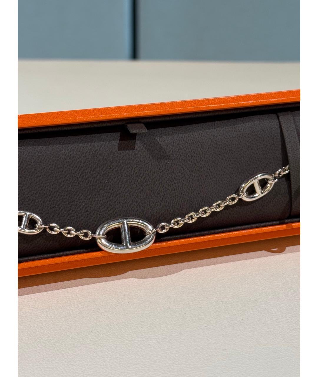 HERMES Серебрянный серебряный браслет, фото 3