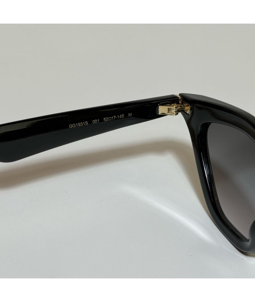 GUCCI Черные пластиковые солнцезащитные очки, фото 3
