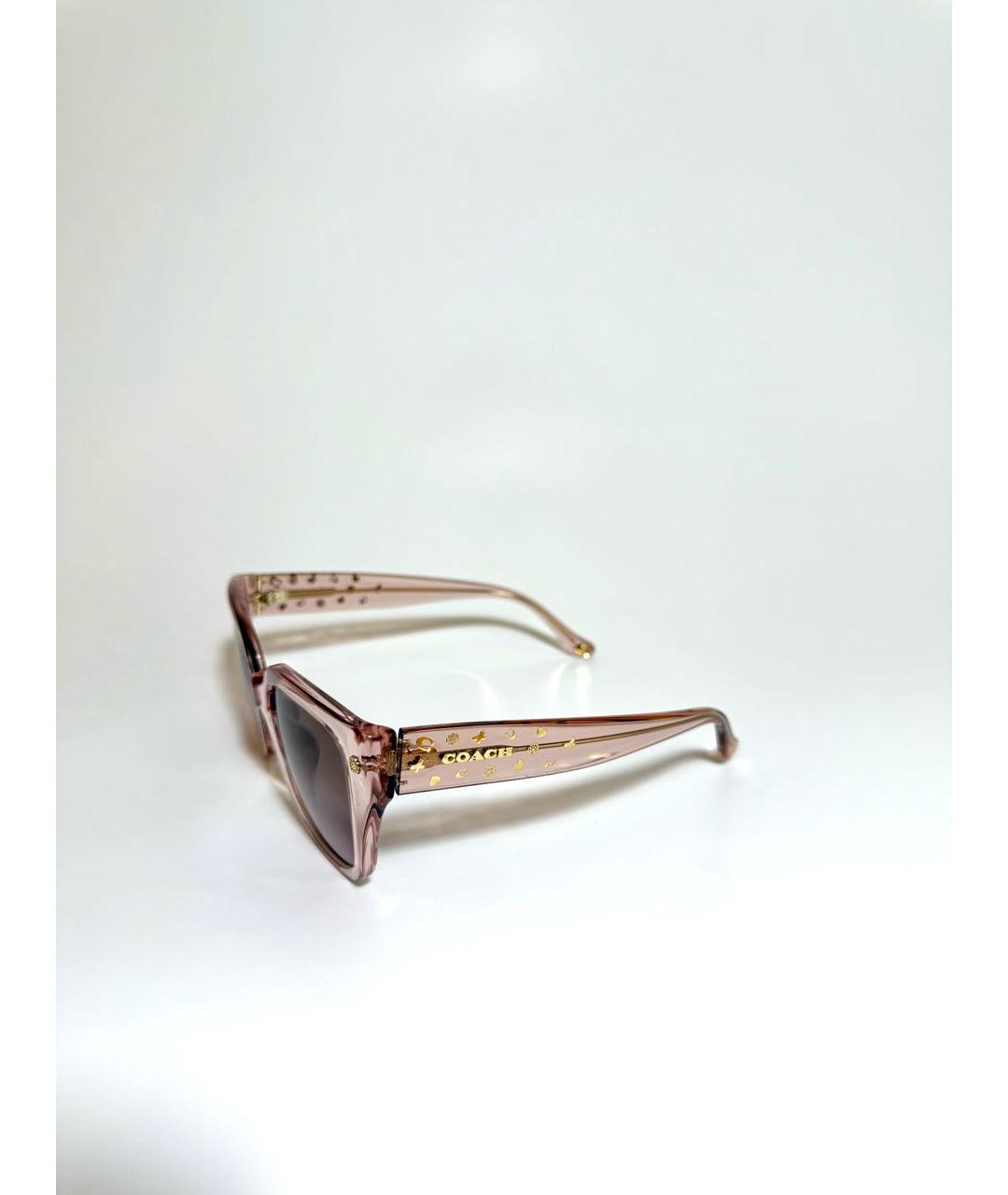COACH Розовые пластиковые солнцезащитные очки, фото 2