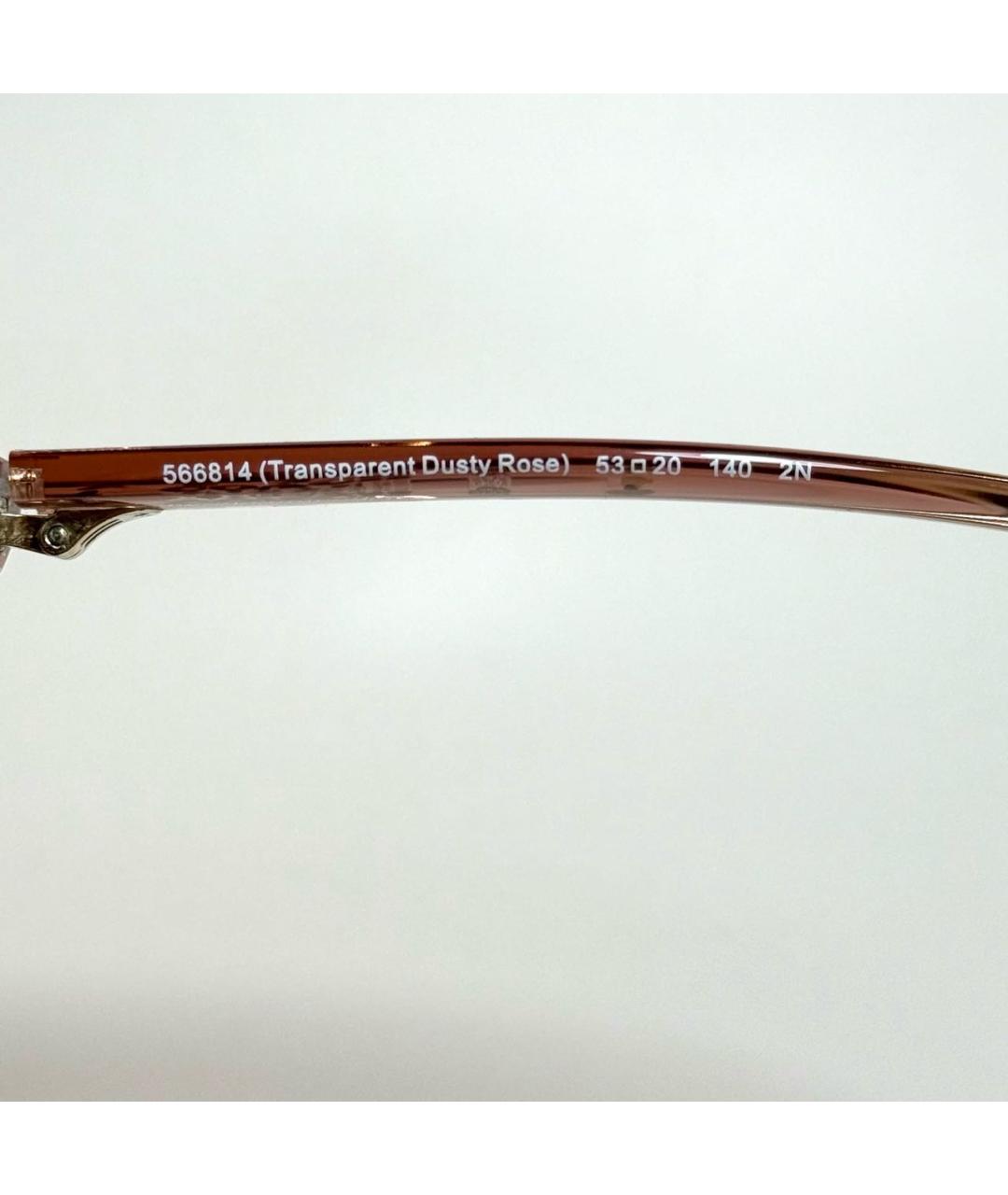 COACH Розовые пластиковые солнцезащитные очки, фото 4