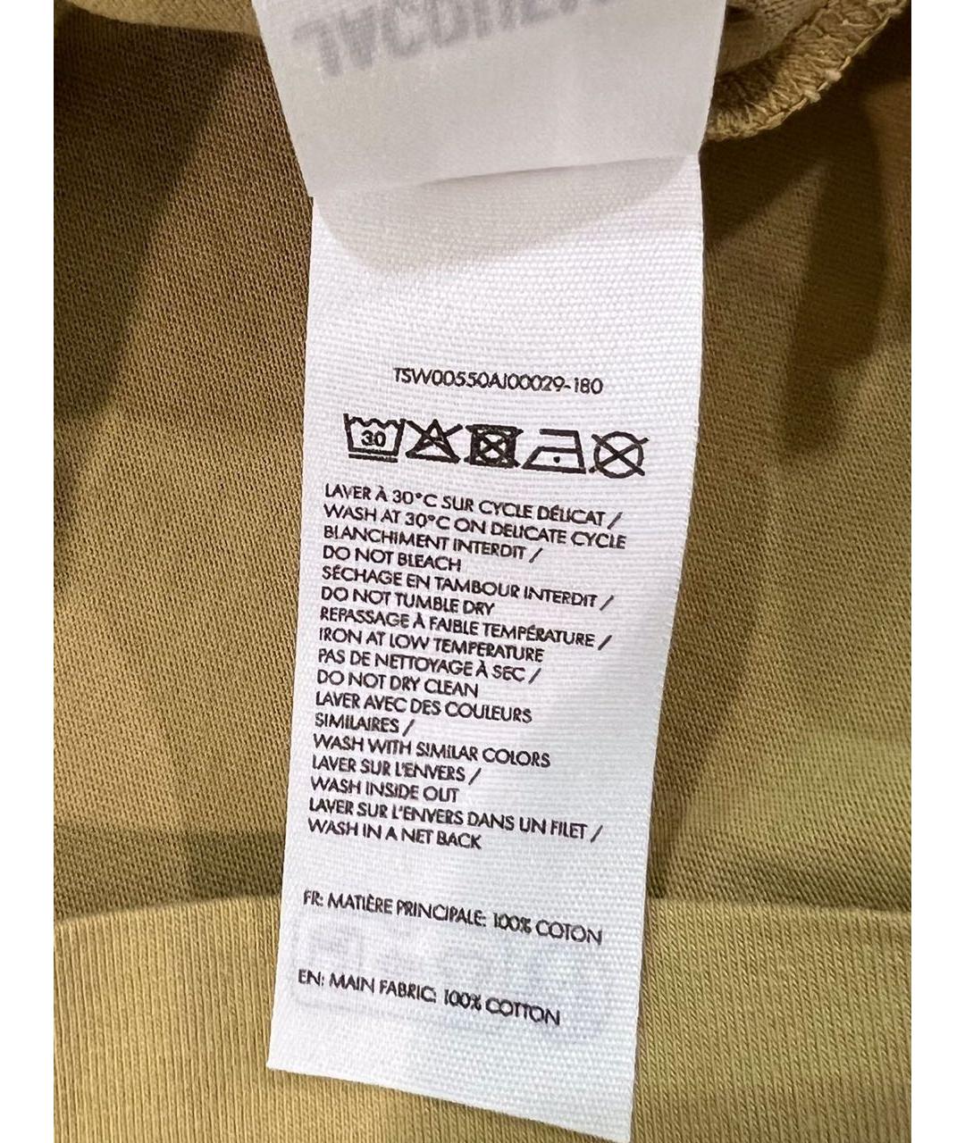 JACQUEMUS Бежевая хлопковая футболка, фото 5