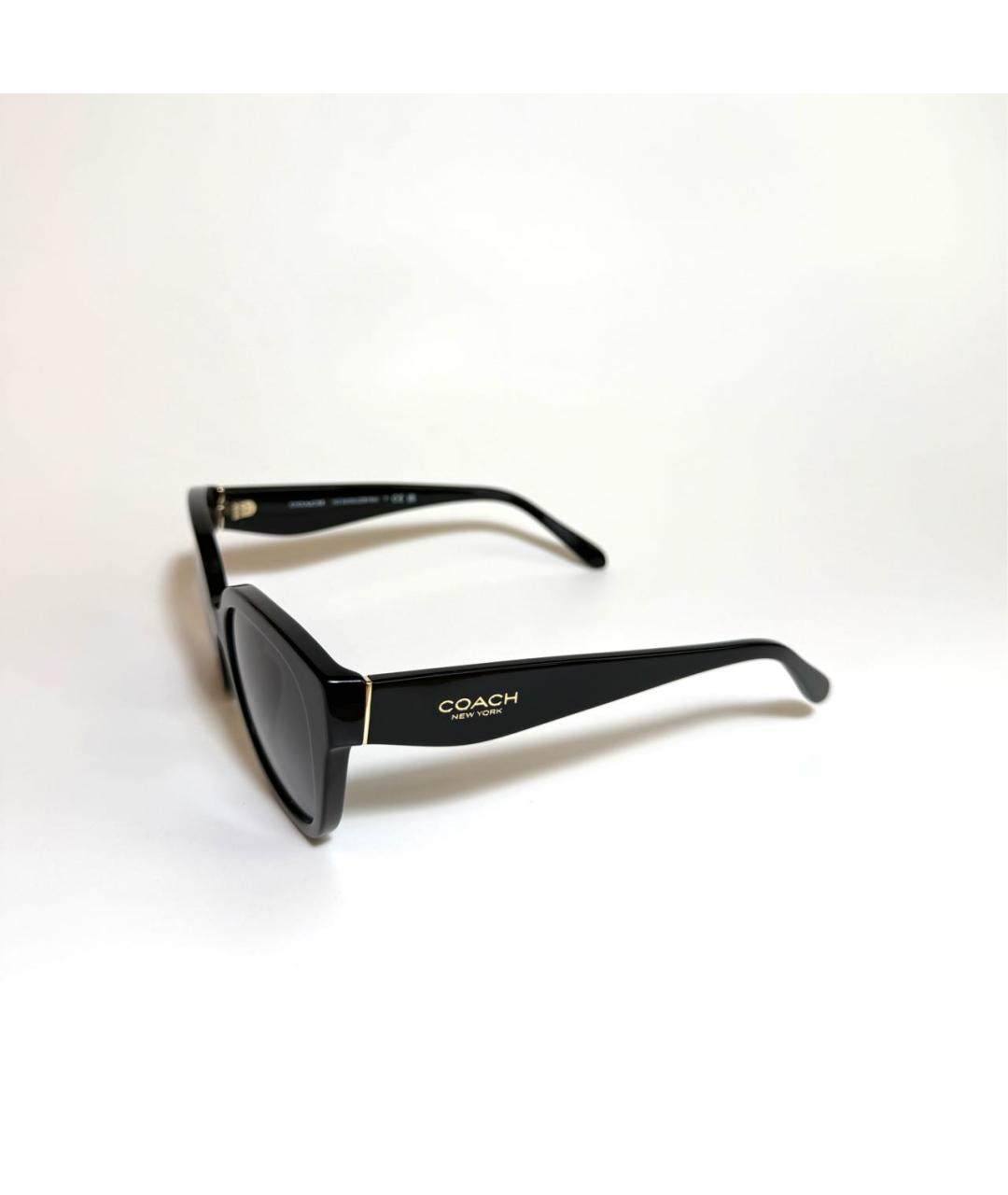COACH Черные пластиковые солнцезащитные очки, фото 2
