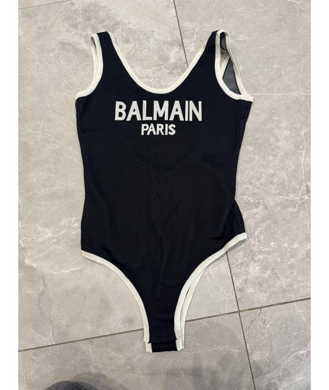 BALMAIN Черная майка, фото 5