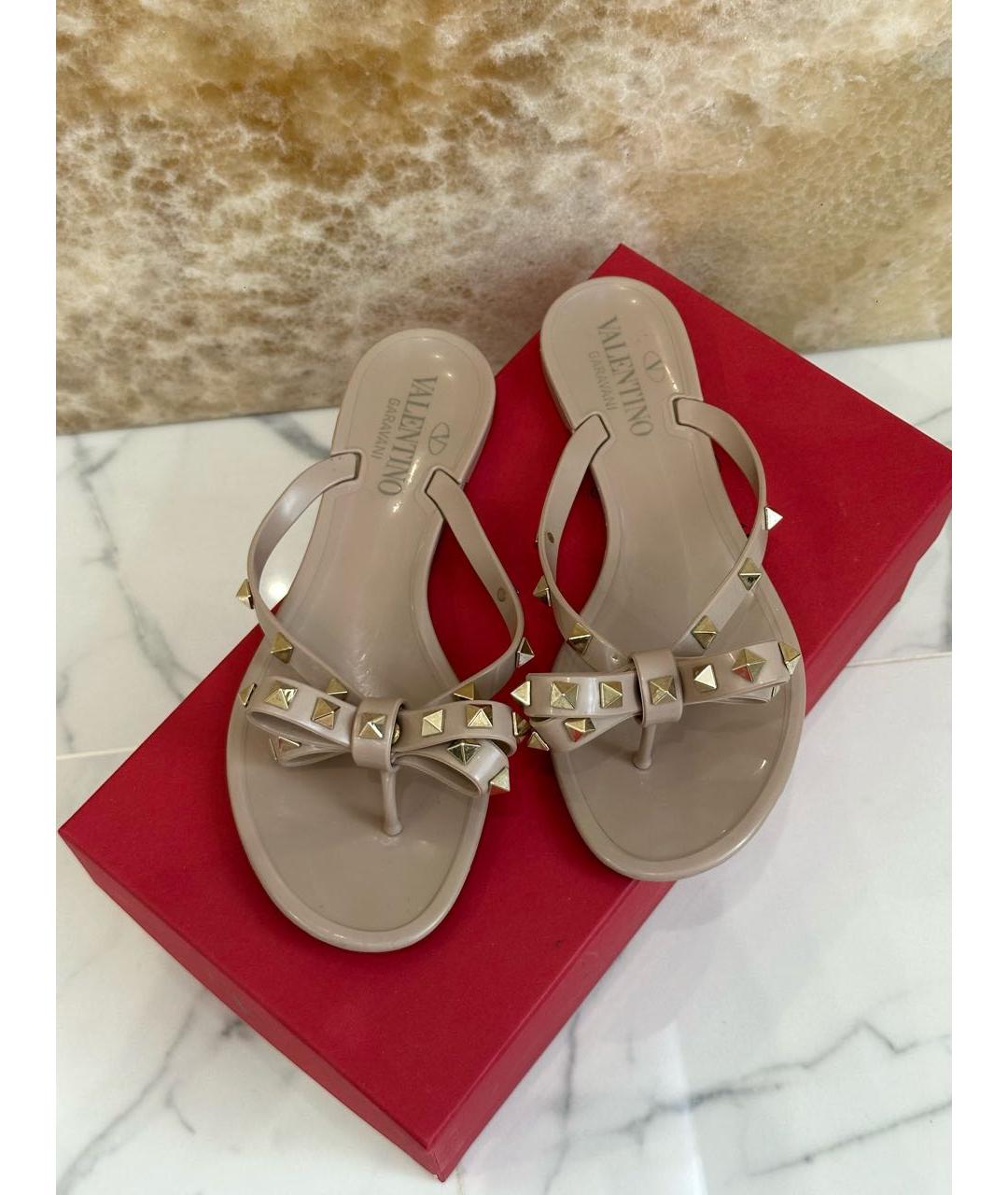 VALENTINO Черные шлепанцы, фото 2