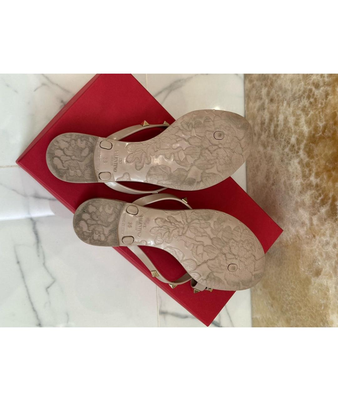 VALENTINO Черные шлепанцы, фото 5