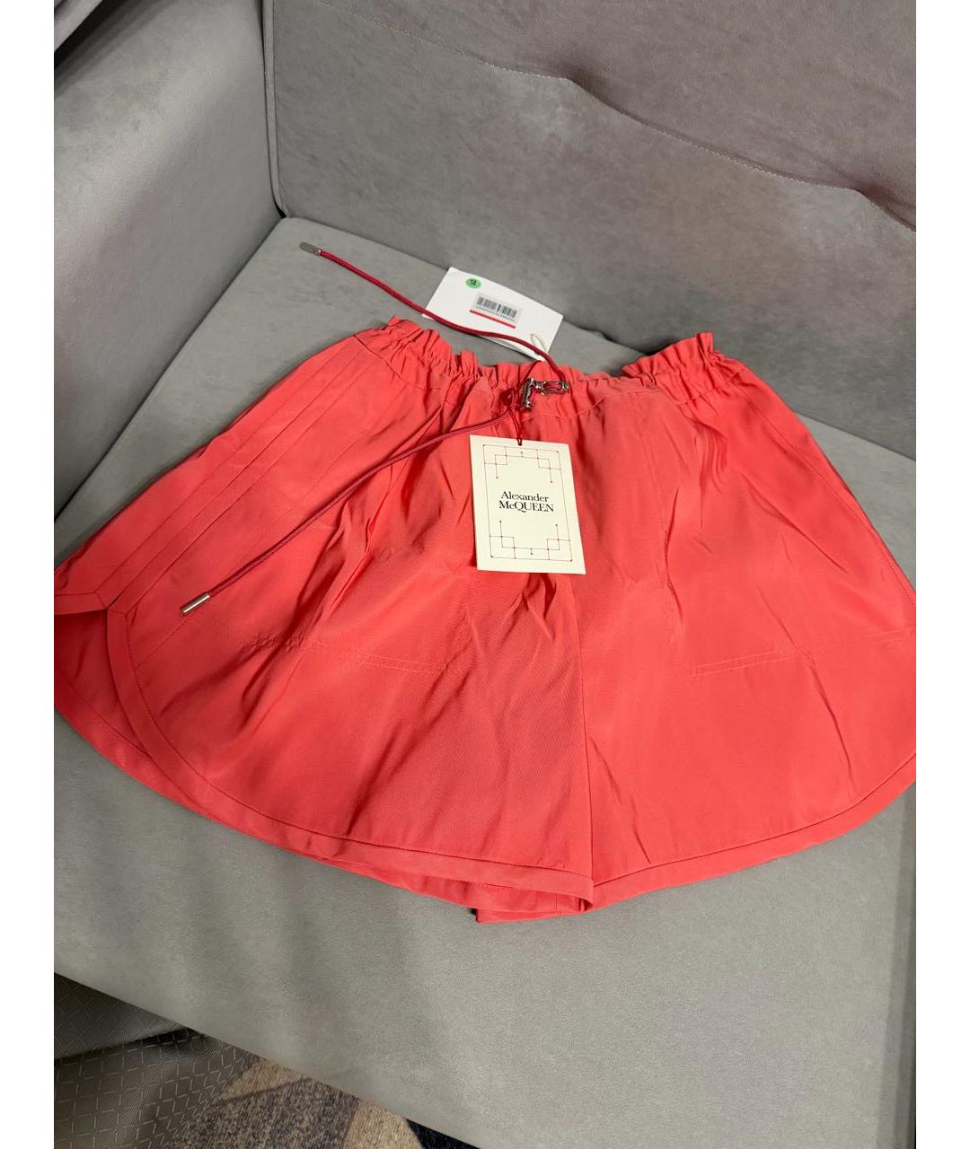 ALEXANDER MCQUEEN Коралловые шорты, фото 4