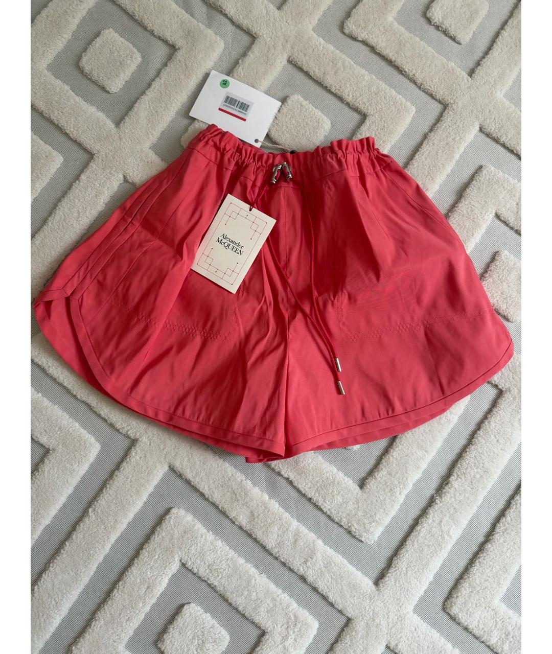 ALEXANDER MCQUEEN Коралловые шорты, фото 3