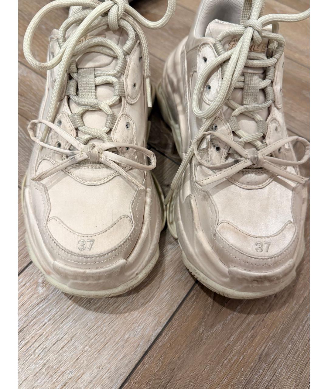 BALENCIAGA Бежевые кроссовки, фото 4