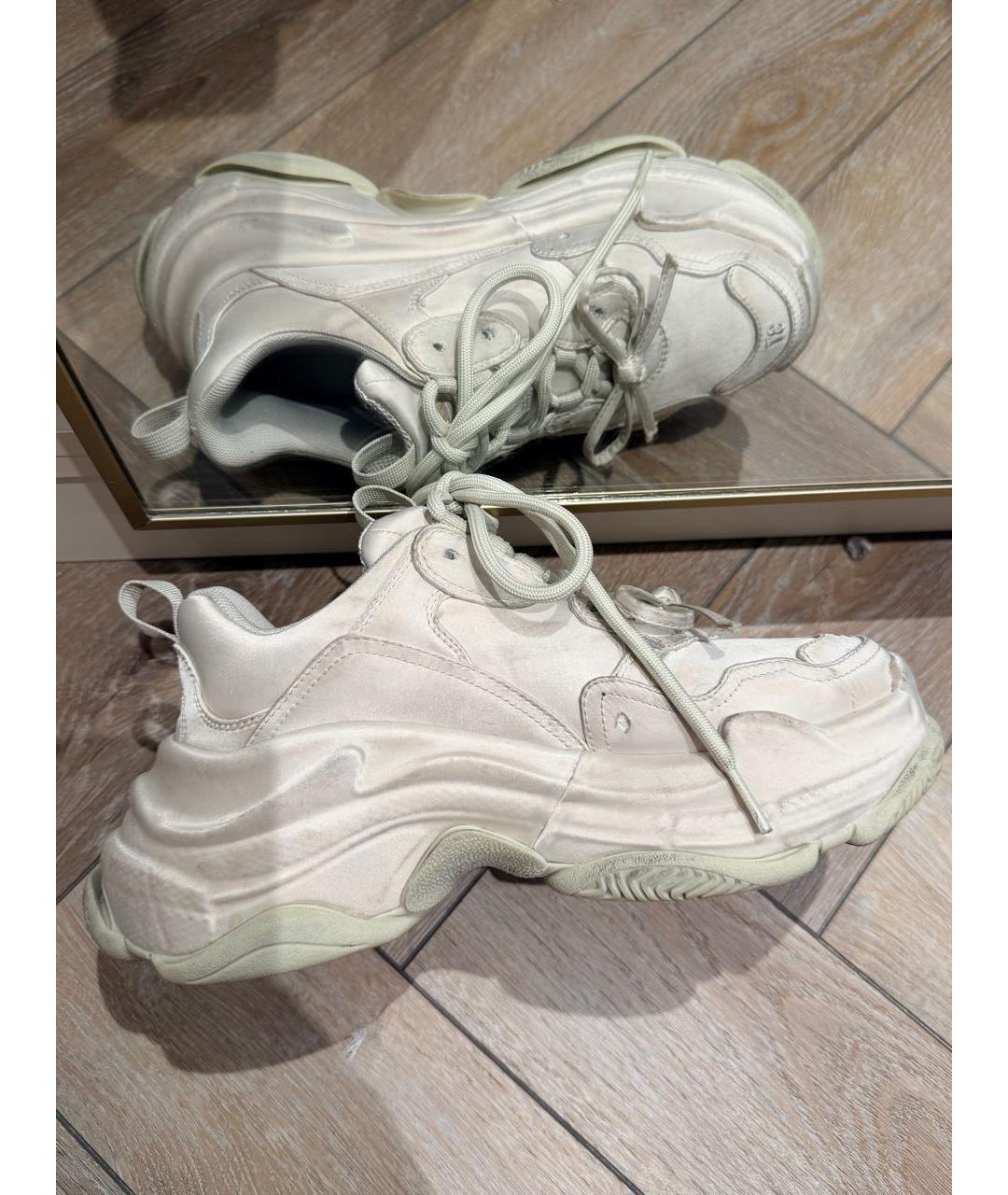 BALENCIAGA Бежевые кроссовки, фото 5