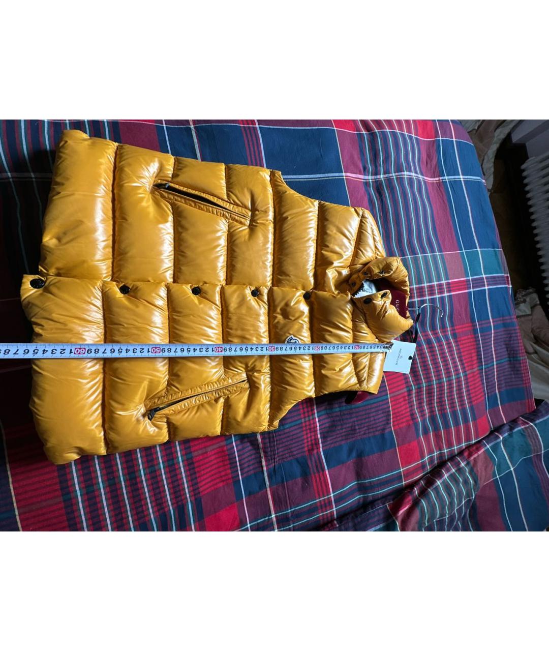 MONCLER Горчичный жилет, фото 6
