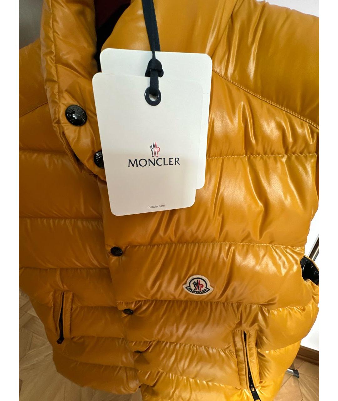 MONCLER Горчичный жилет, фото 3