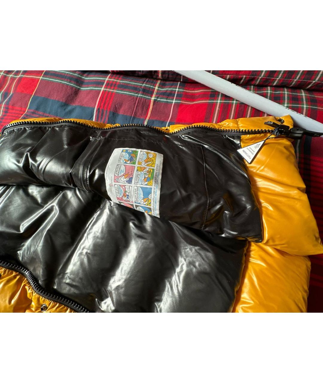 MONCLER Горчичный жилет, фото 7