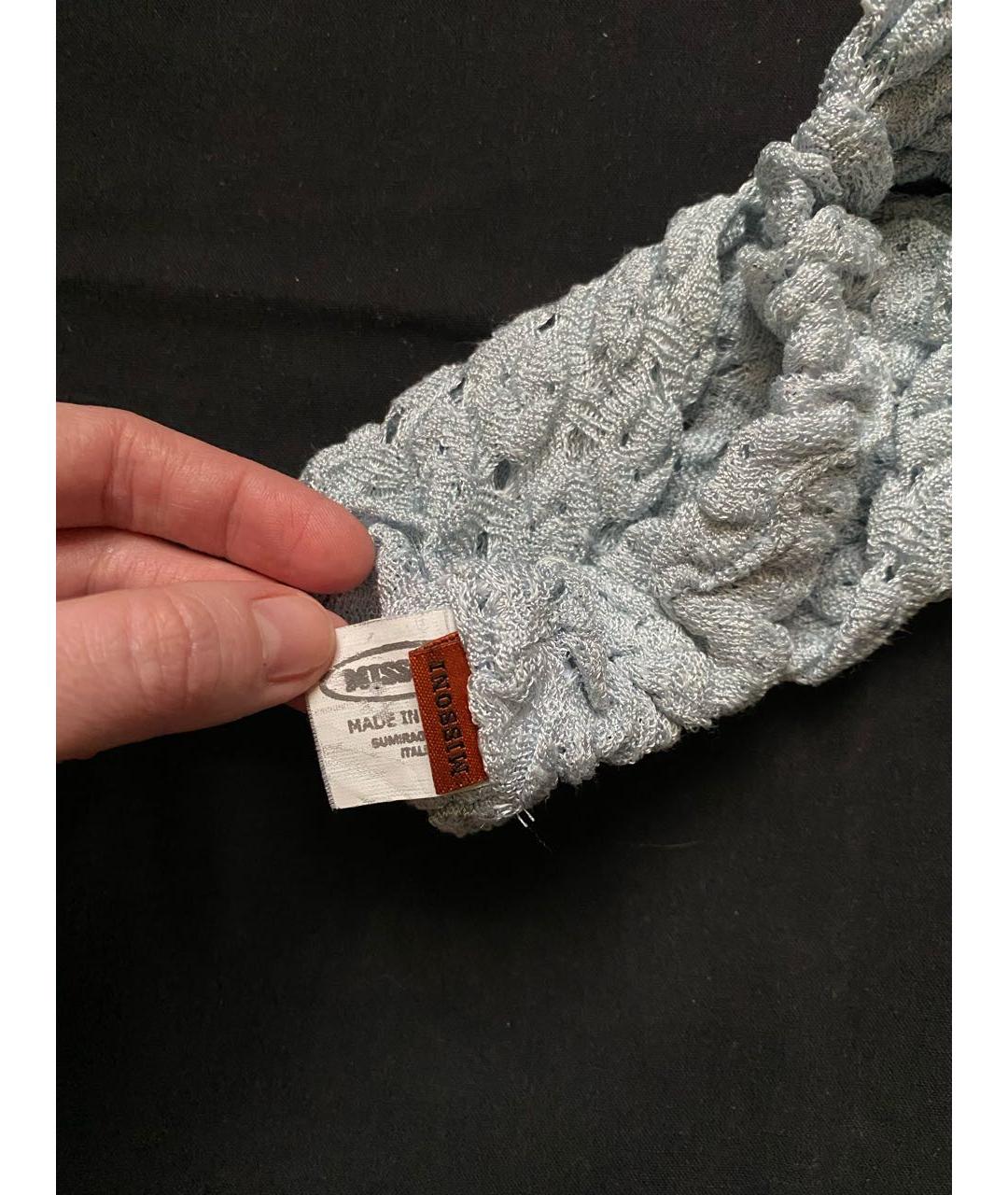 MISSONI Голубая повязка на голову, фото 3