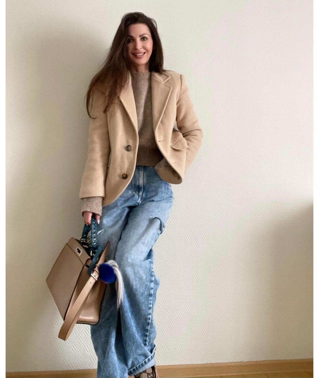 MAISON MARGIELA Синие прямые джинсы, фото 5