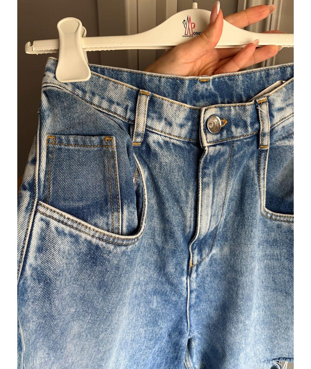 MAISON MARGIELA Синие прямые джинсы, фото 3