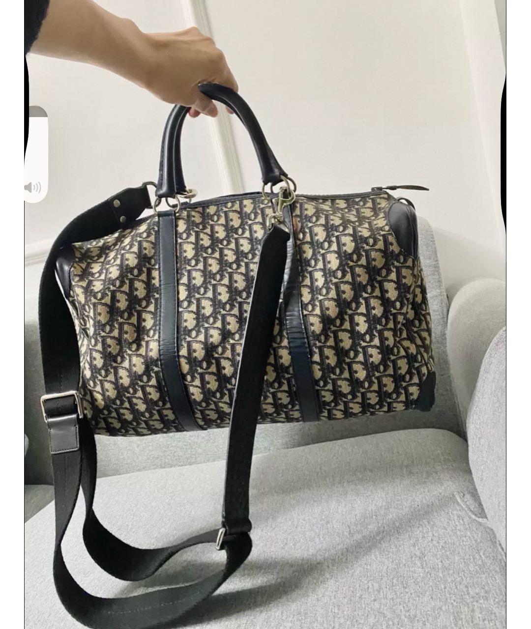 CHRISTIAN DIOR Жаккардовая дорожная/спортивная сумка, фото 3