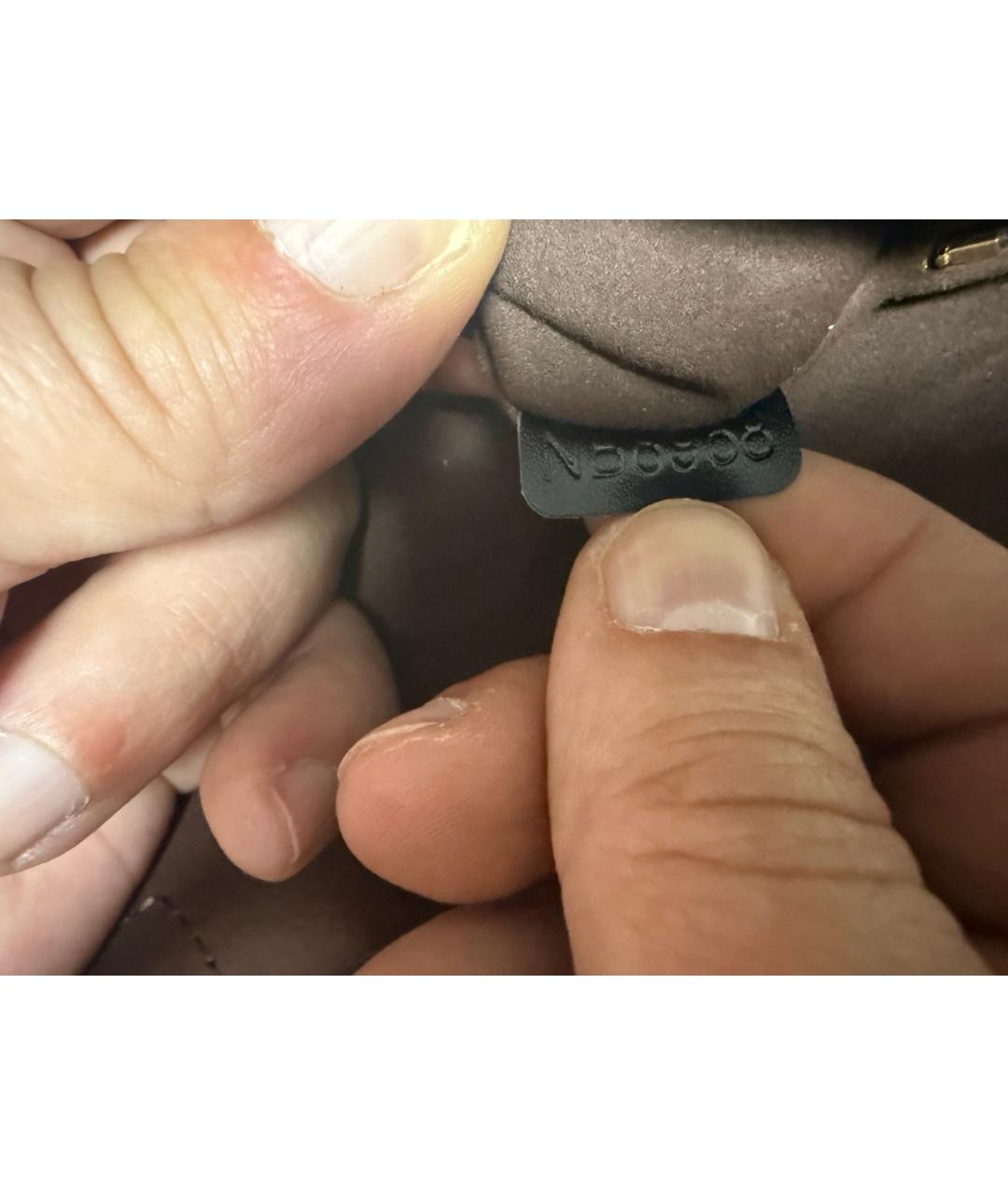 LOUIS VUITTON Бежевая кожаная сумка через плечо, фото 5