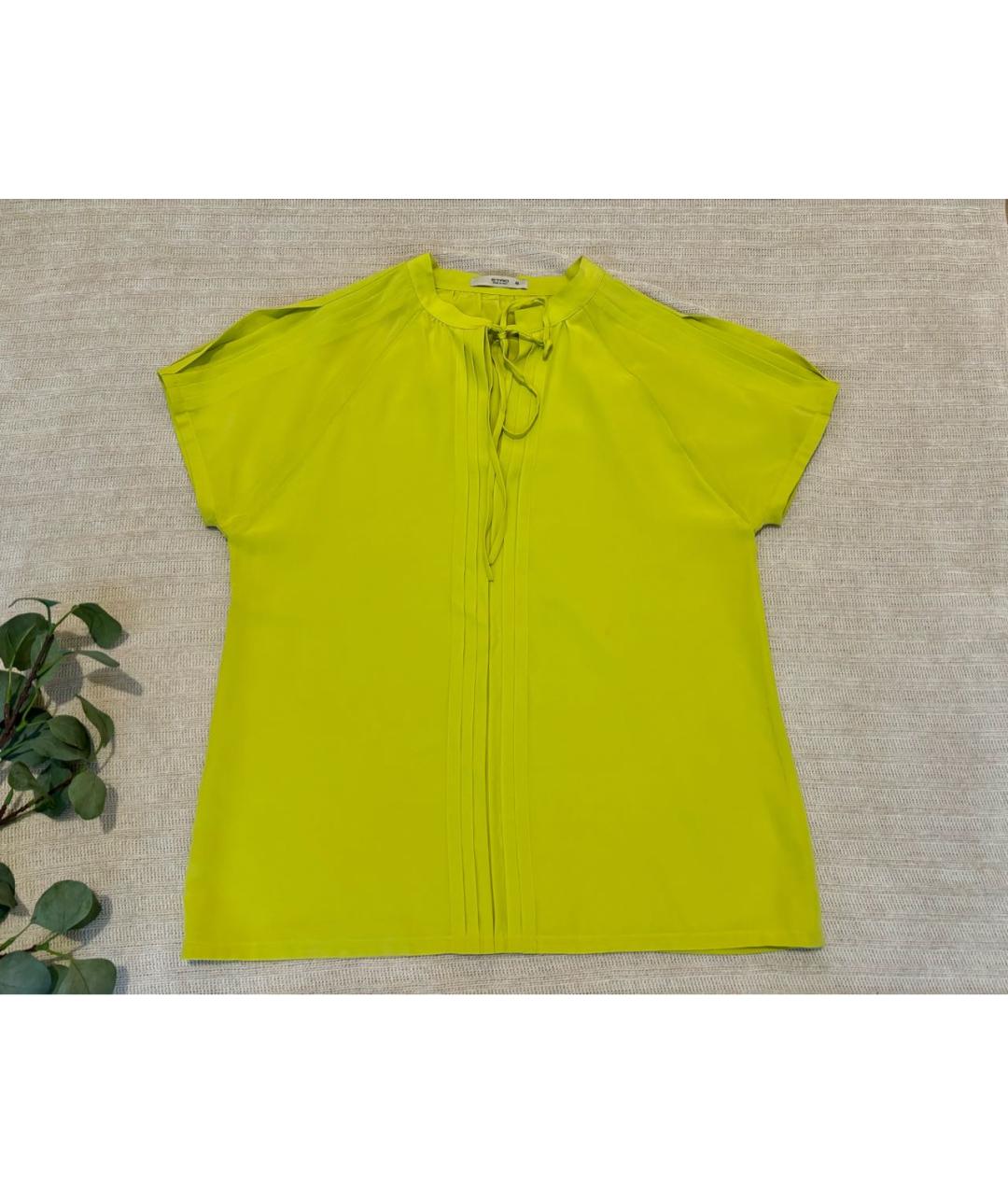 ETRO Зеленая шелковая блузы, фото 6