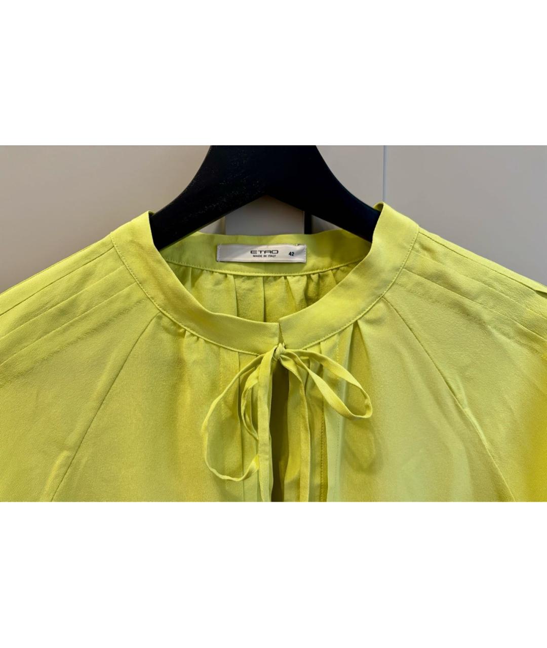 ETRO Зеленая шелковая блузы, фото 5