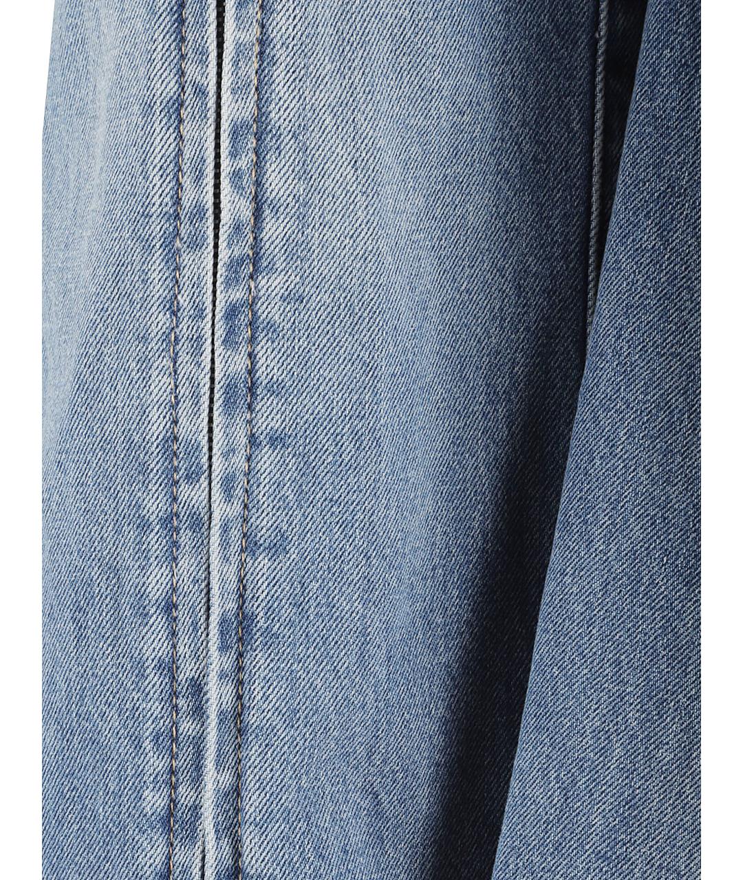 ALEXANDER MCQUEEN Синие хлопковые прямые джинсы, фото 2