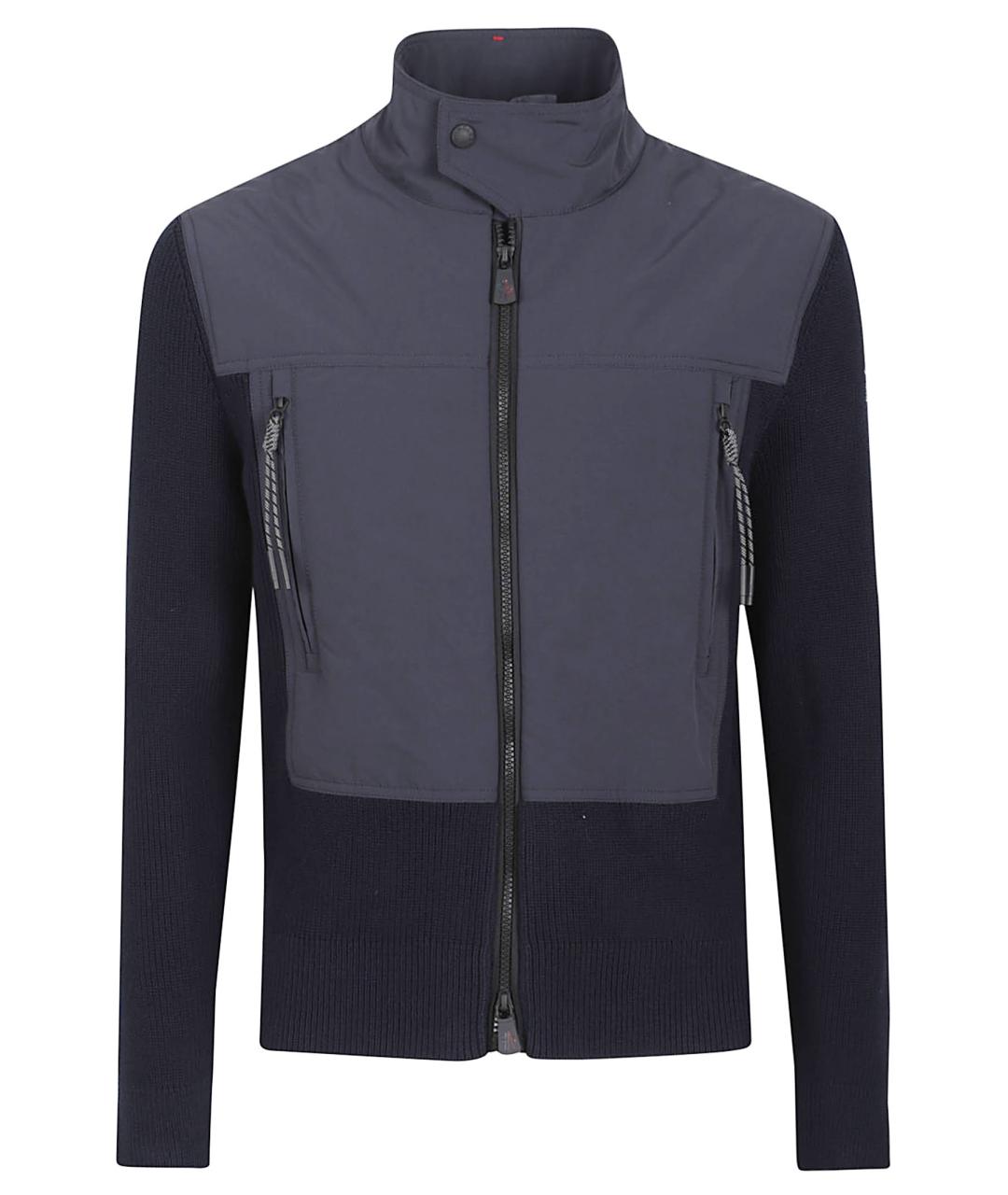 MONCLER GRENOBLE Темно-синяя хлопковая куртка, фото 1