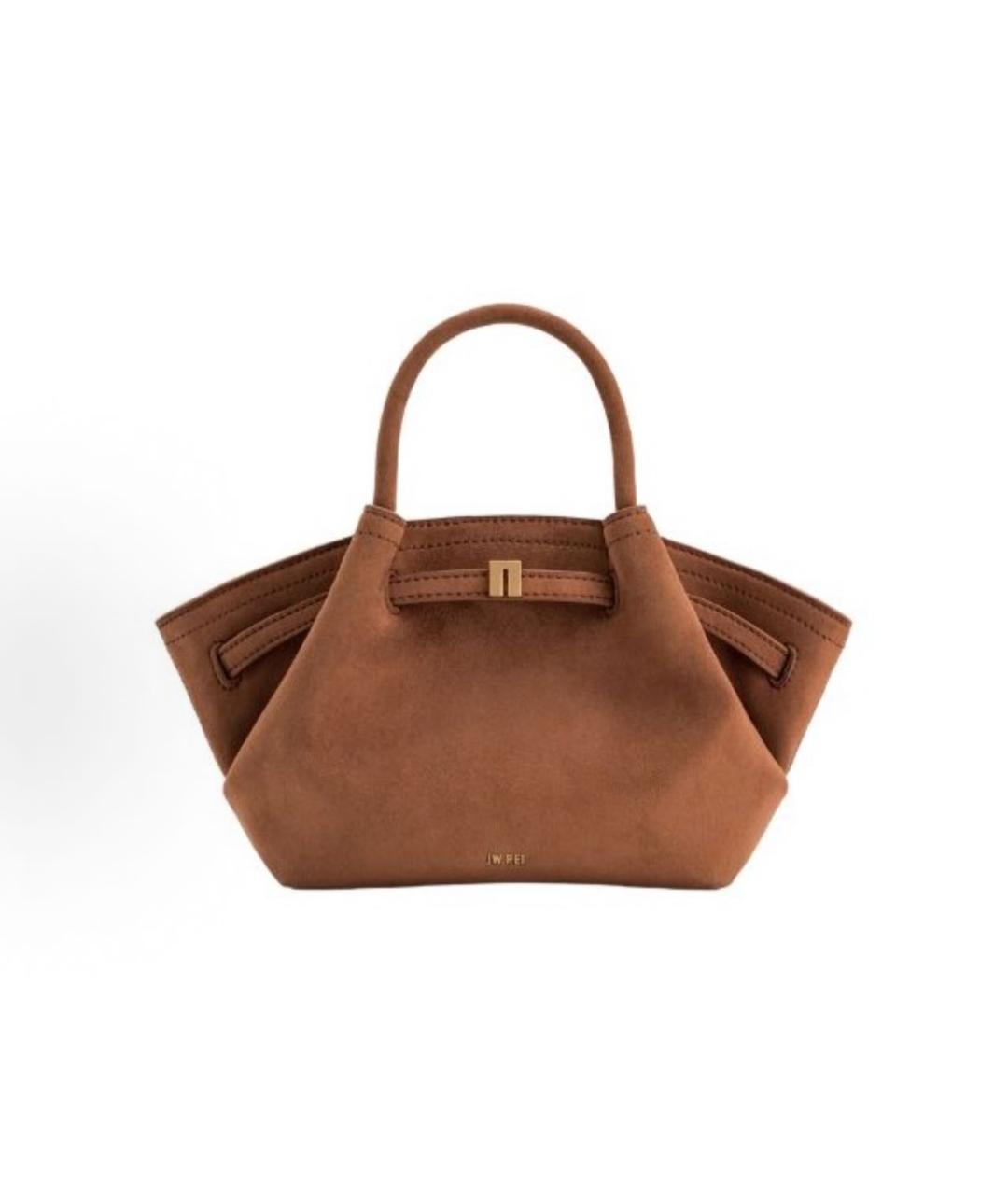 JW PEI Коричневая замшевая сумка тоут, фото 5