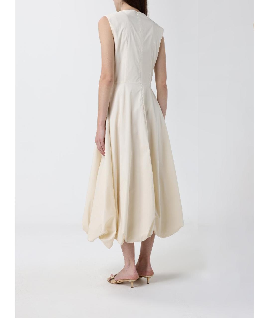 MEIMEIJ Бежевое хлопковое платье, фото 2