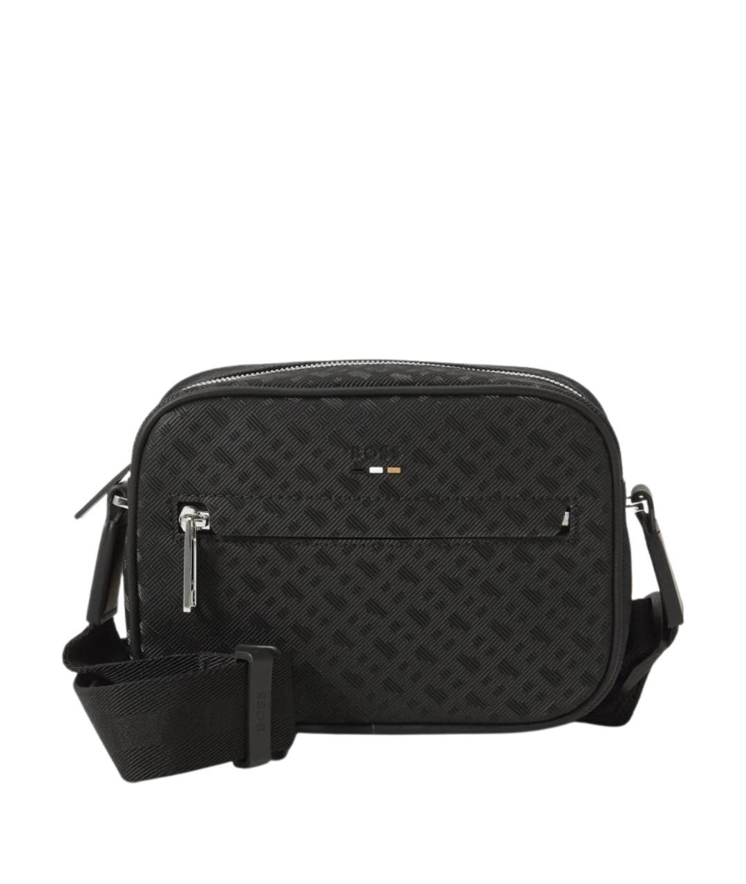 HUGO BOSS Черная сумка на плечо из искусственной кожи, фото 1