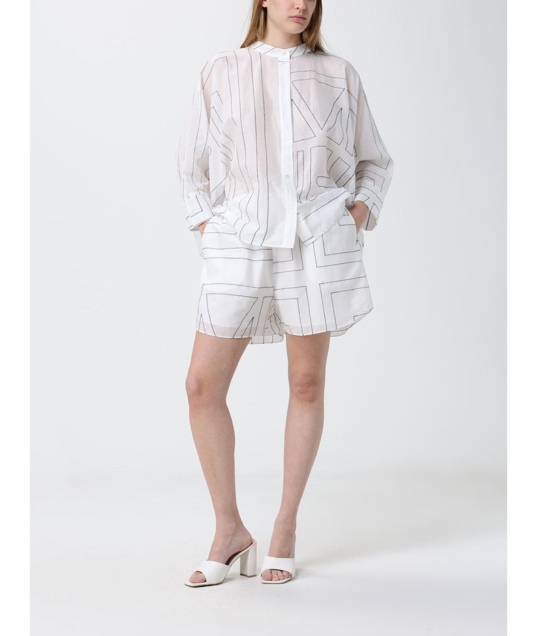 MEIMEIJ Белые хлопковые шорты, фото 2