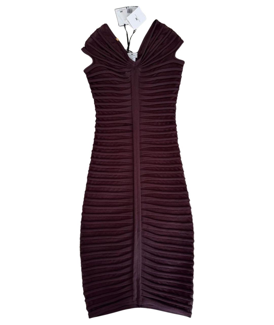 ELISABETTA FRANCHI Коричневое коктейльное платье, фото 1