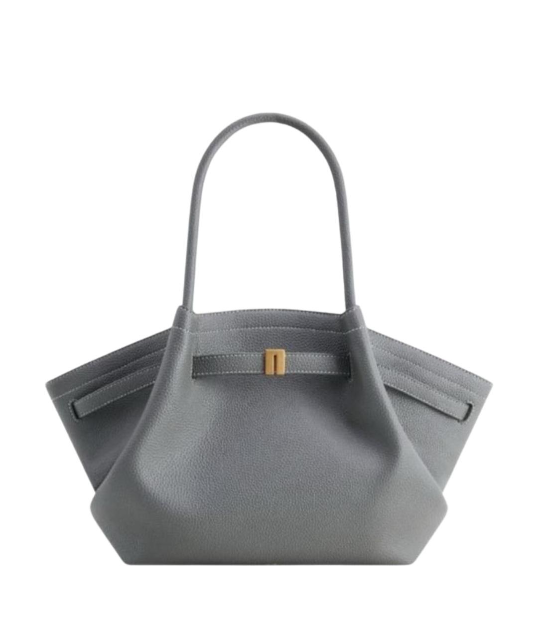 JW PEI Серая кожаная сумка тоут, фото 1
