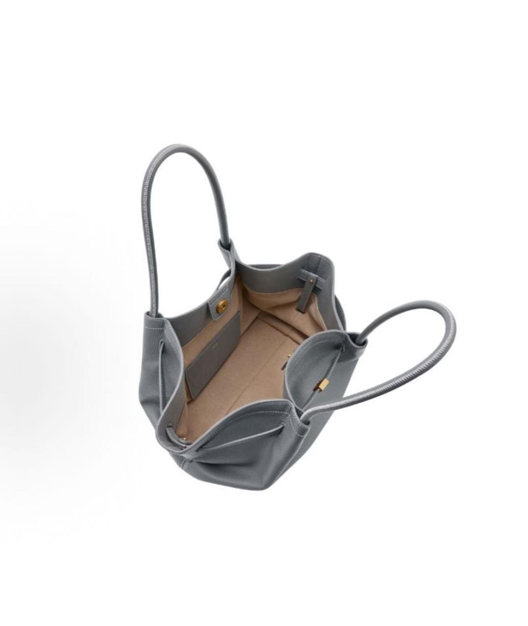 JW PEI Серая кожаная сумка тоут, фото 5