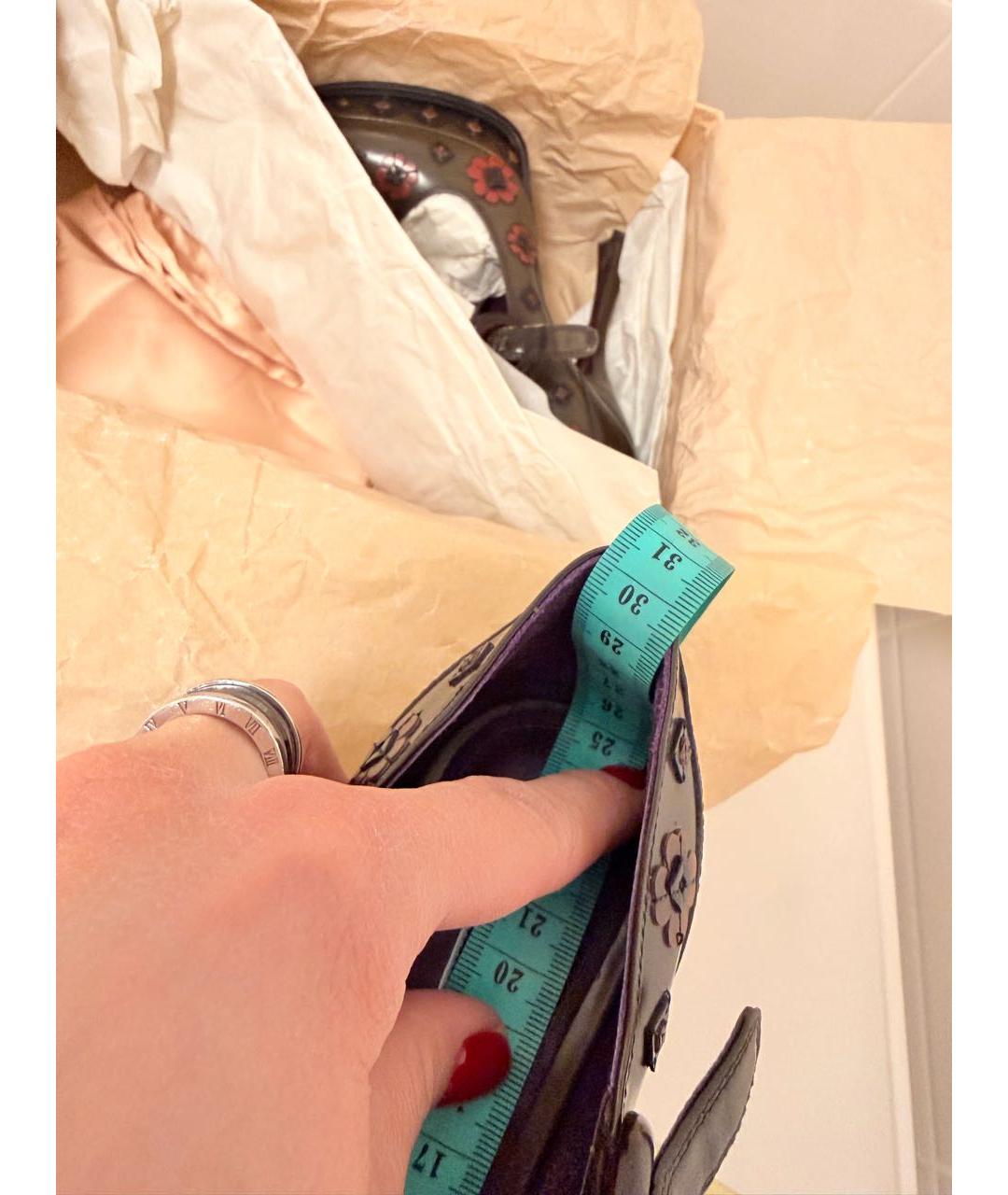 PRADA Зеленые кожаные туфли, фото 6