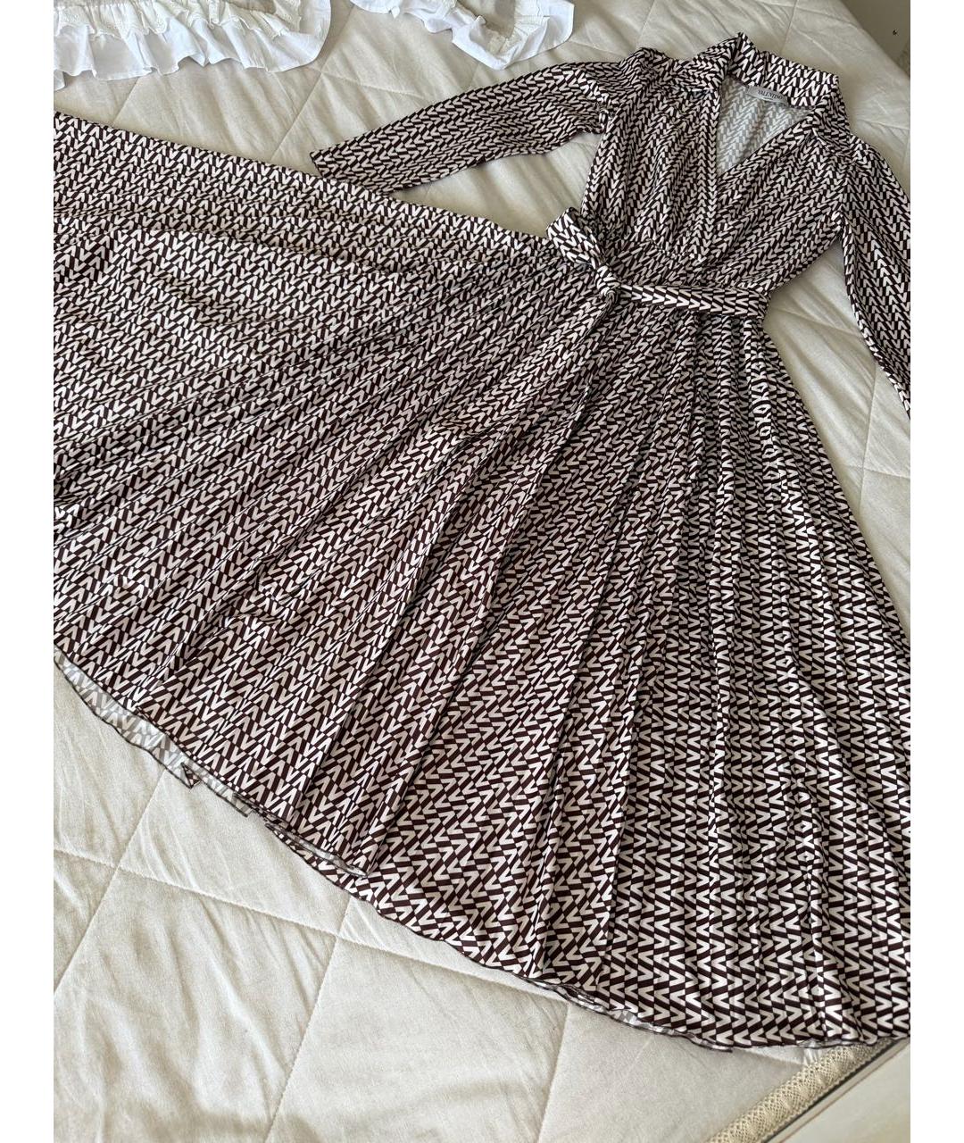 VALENTINO Коричневое повседневное платье, фото 6