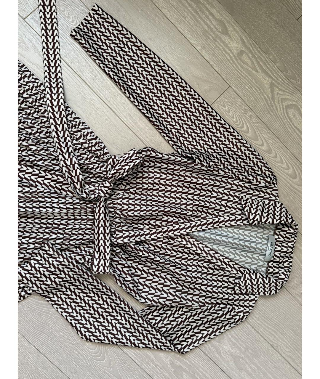 VALENTINO Коричневое повседневное платье, фото 8