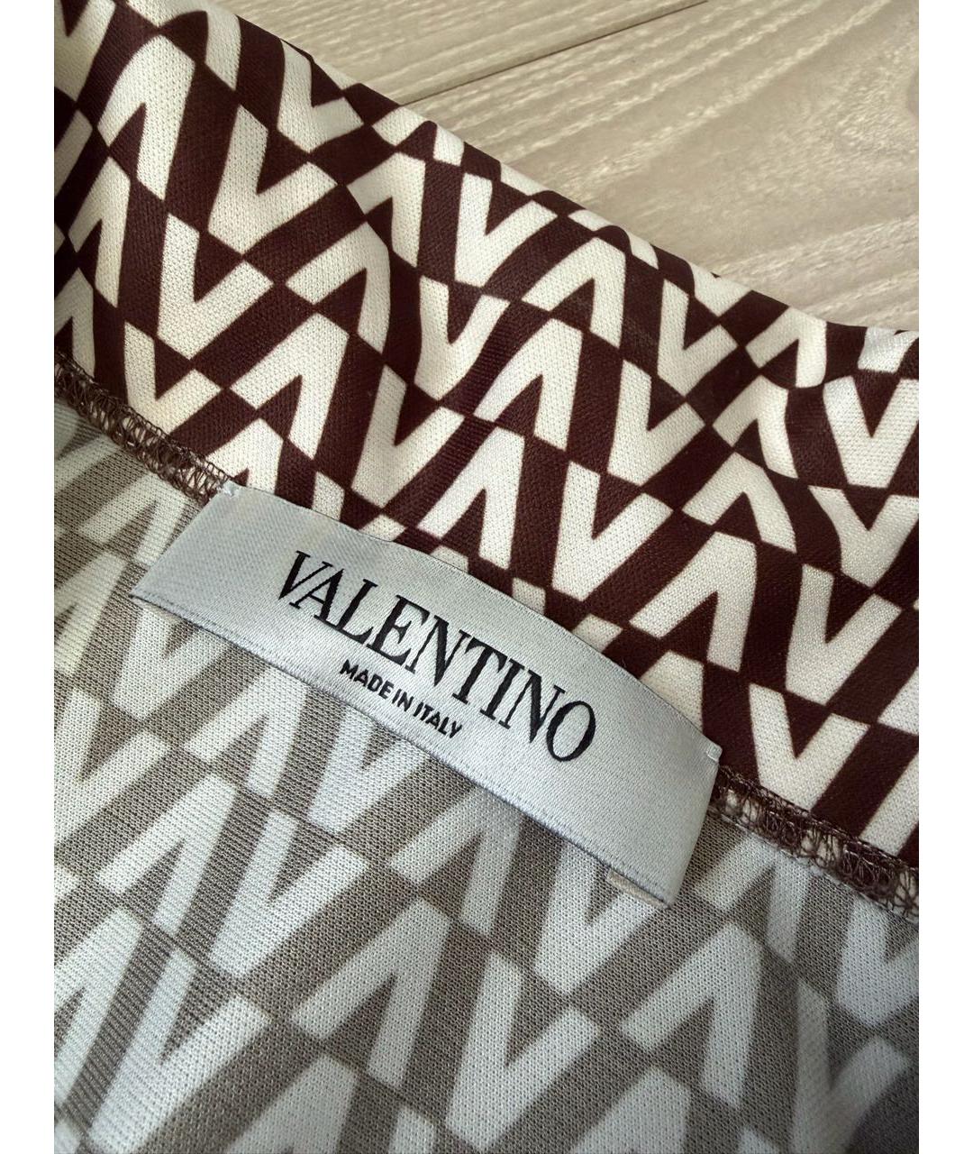VALENTINO Коричневое повседневное платье, фото 7