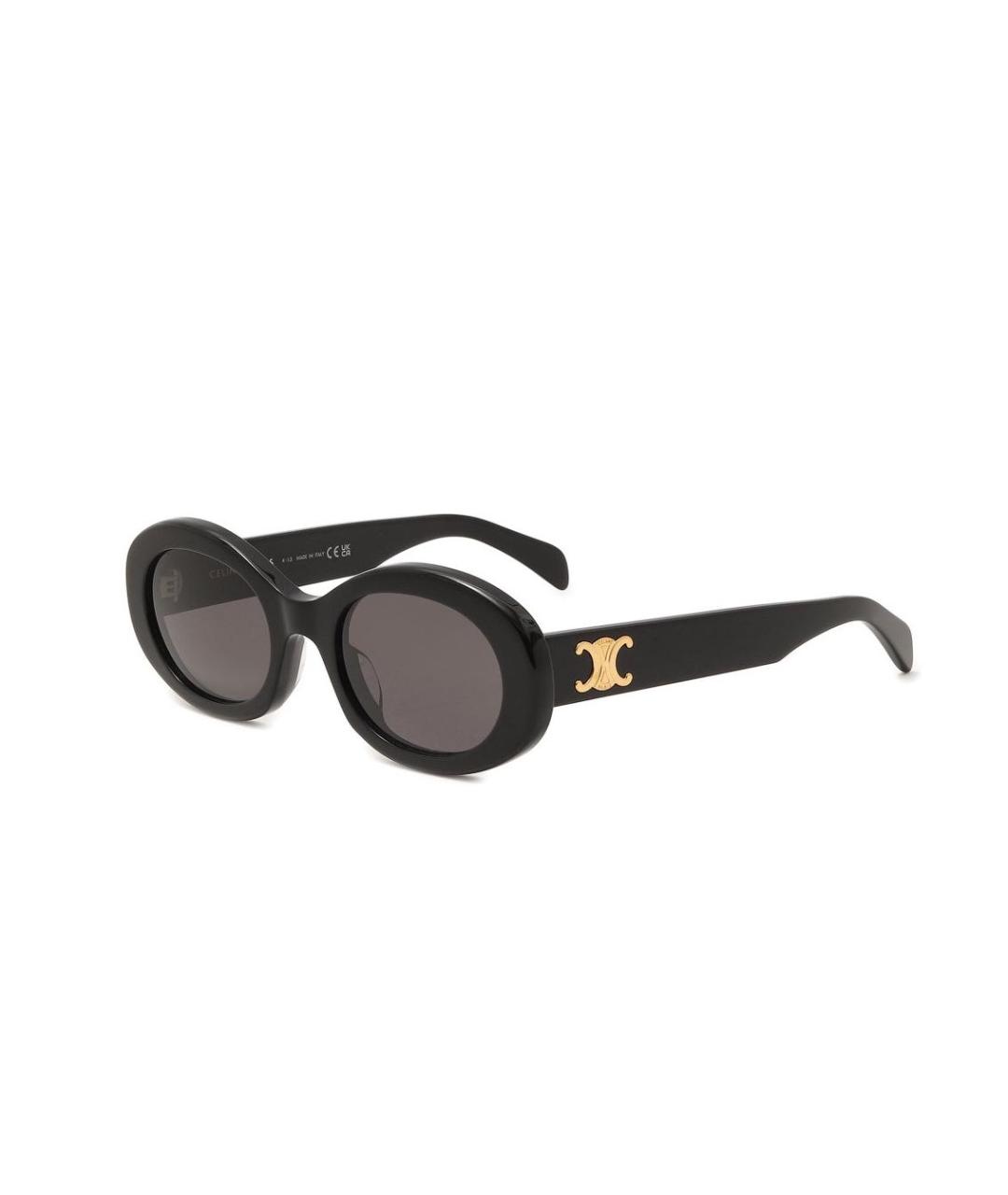 CELINE Черные пластиковые солнцезащитные очки, фото 1