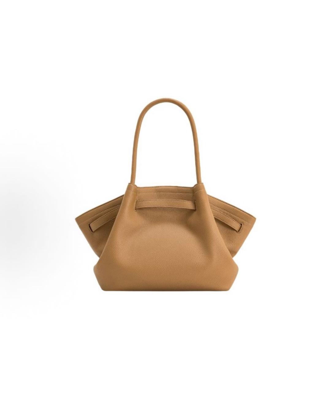 JW PEI Бежевая кожаная сумка тоут, фото 3