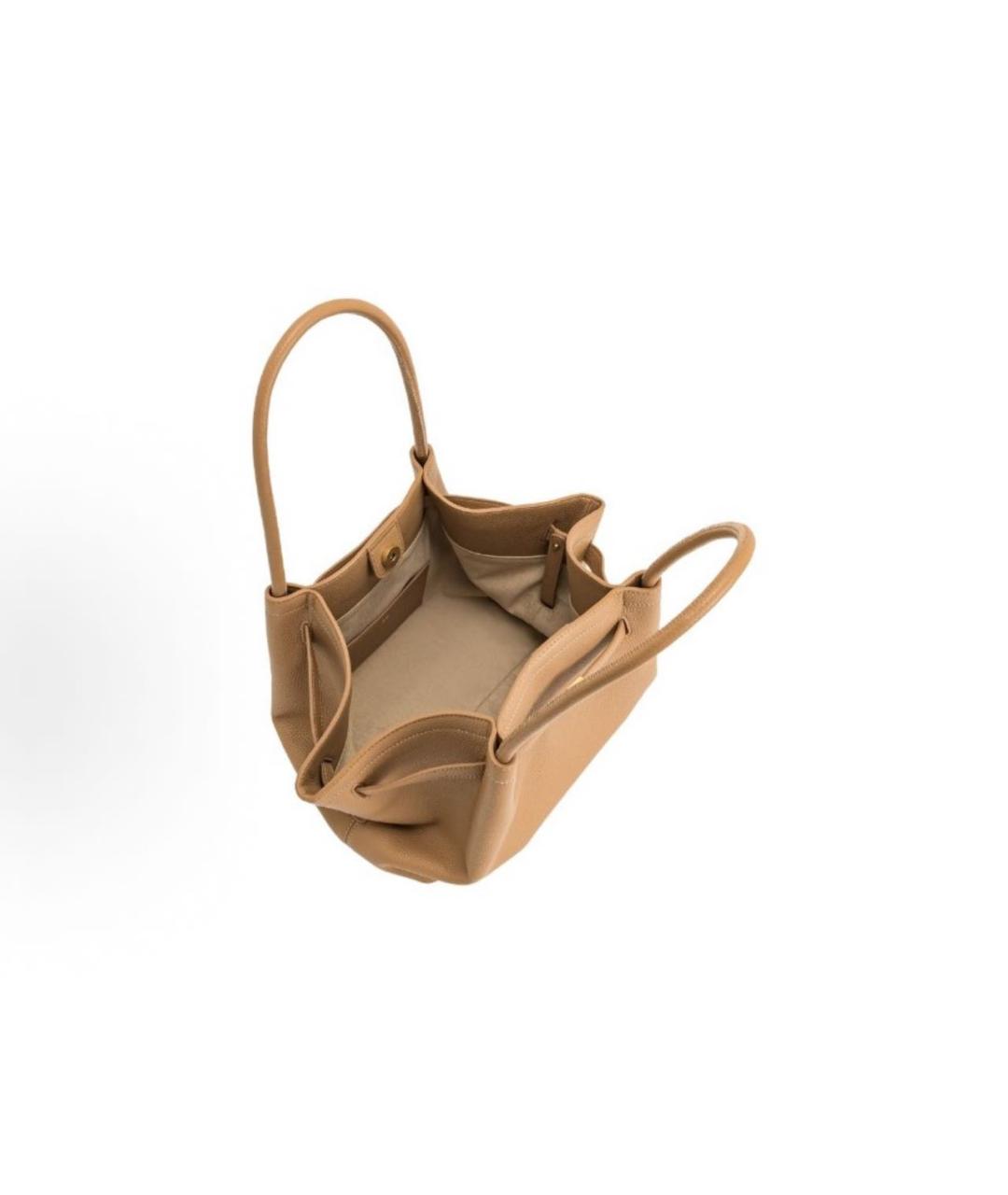 JW PEI Бежевая кожаная сумка тоут, фото 5