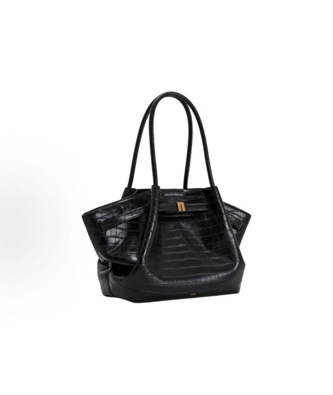 JW PEI Черная кожаная сумка тоут, фото 4