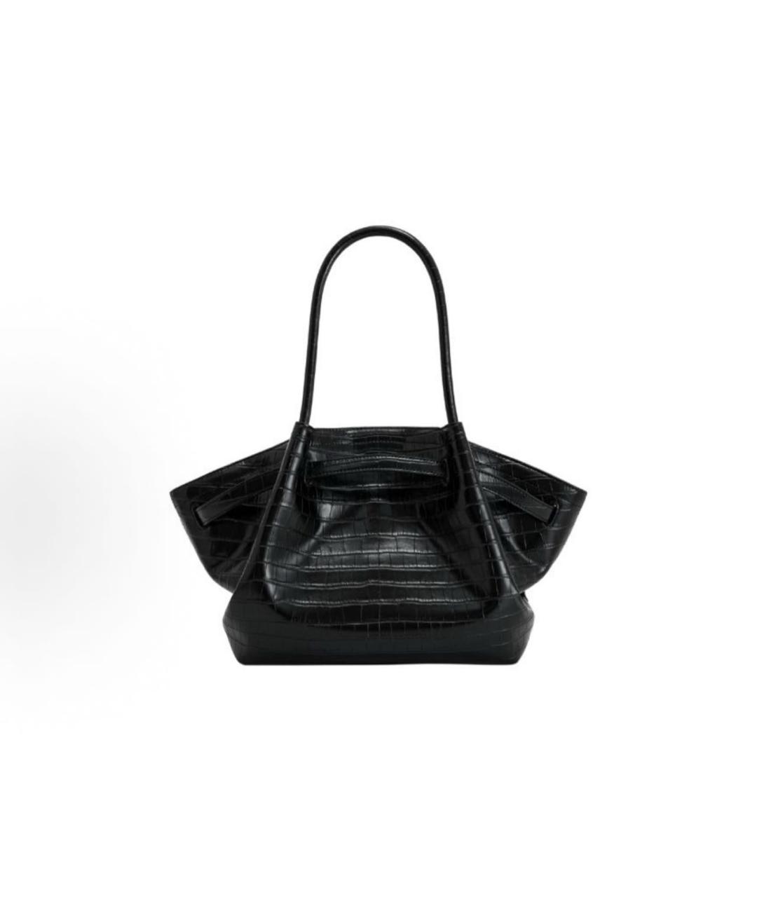 JW PEI Черная кожаная сумка тоут, фото 3