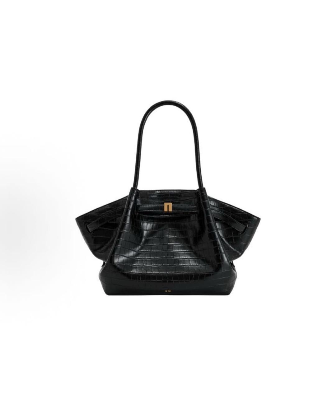 JW PEI Черная кожаная сумка тоут, фото 6