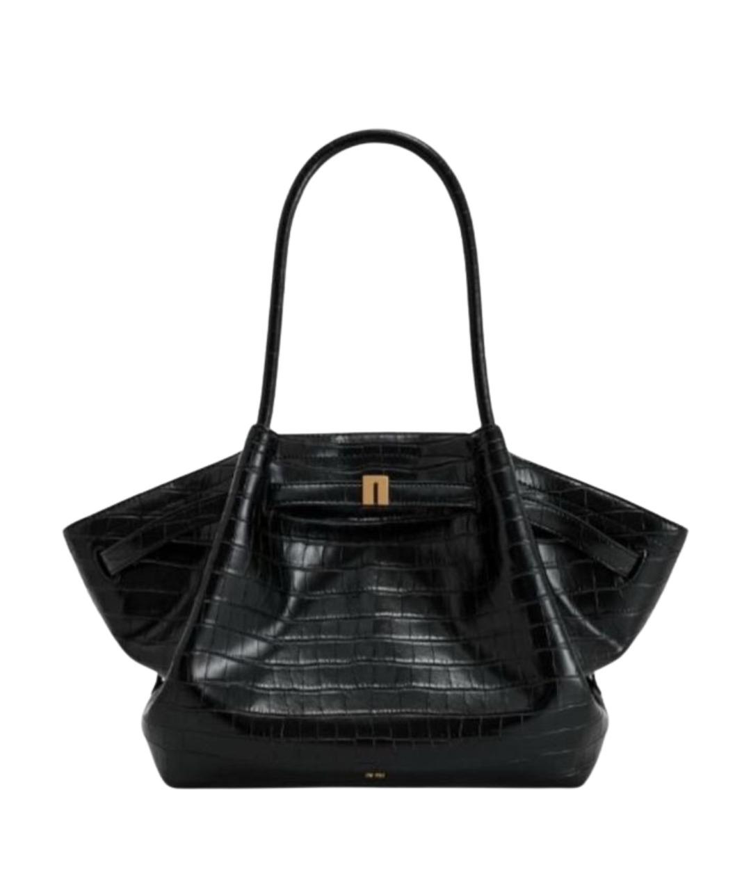 JW PEI Черная кожаная сумка тоут, фото 1