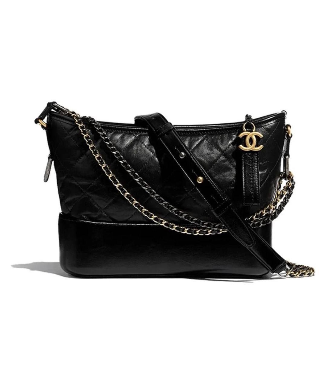 CHANEL Черная кожаная сумка через плечо, фото 9