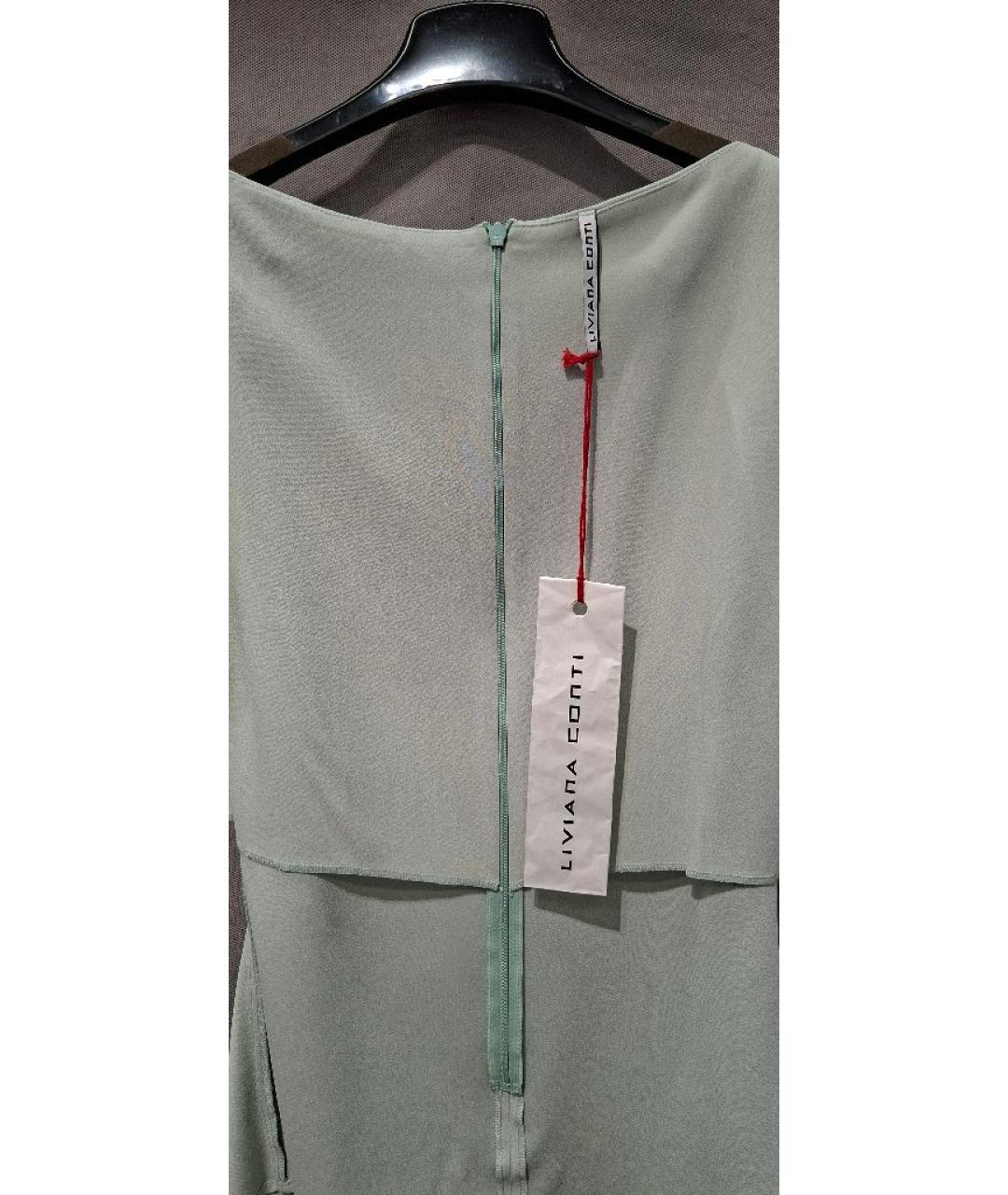 LIVIANA CONTI Салатовый вискозный костюм с брюками, фото 3