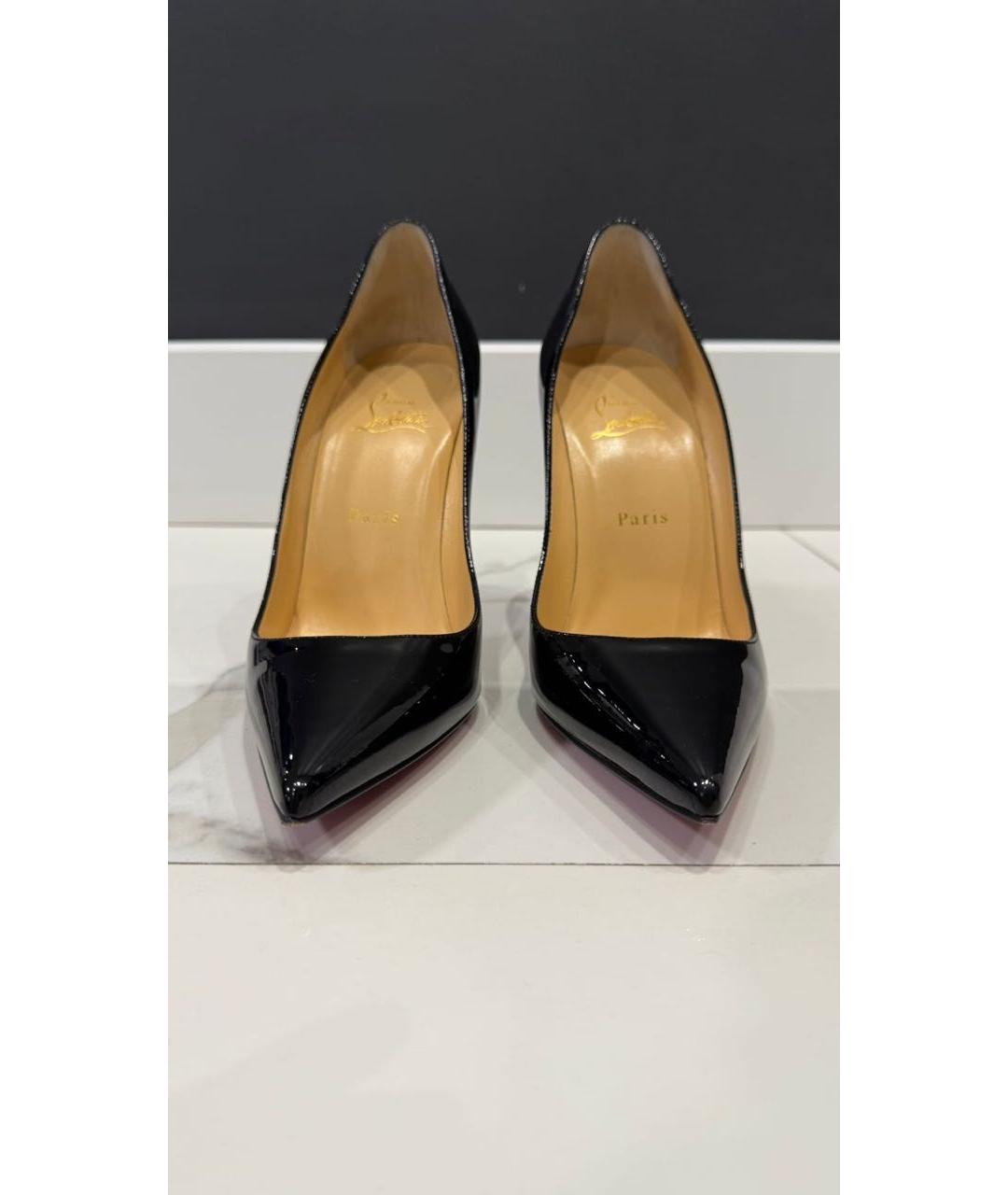 CHRISTIAN LOUBOUTIN Черные туфли из лакированной кожи, фото 2