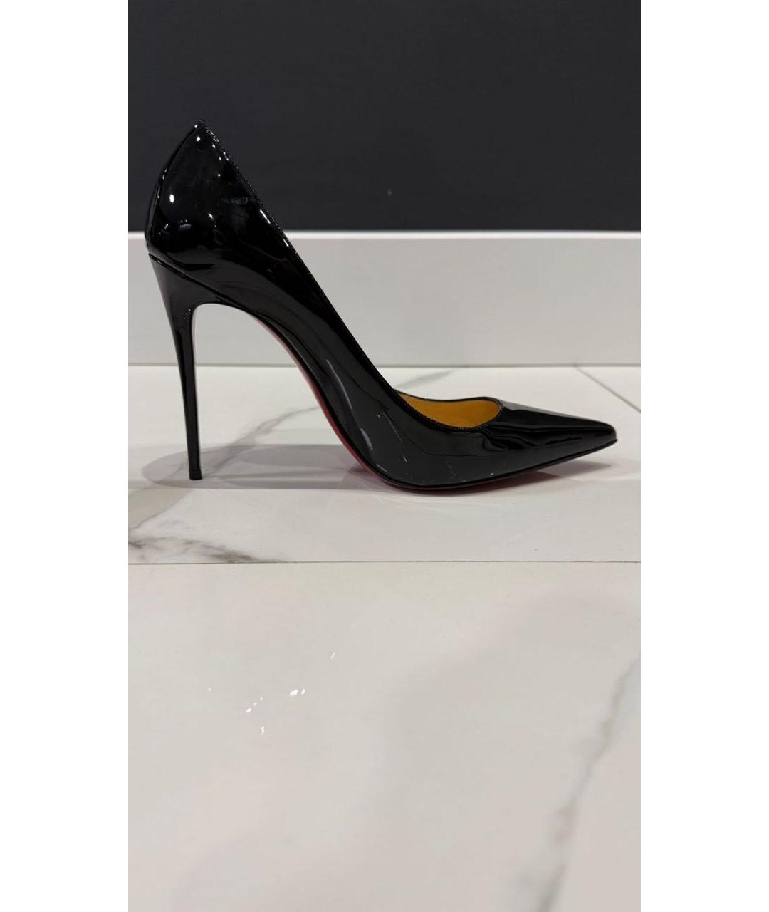 CHRISTIAN LOUBOUTIN Черные туфли из лакированной кожи, фото 7